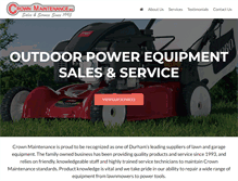 Tablet Screenshot of crownmaintenance.ca